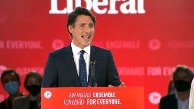 Justin Trudeau - Canada election: Trudeau bills electoral win as ‘clear mandate’ in speech to supporters - globalnews.ca - Canada