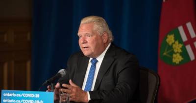 Doug Ford - Ontario COVID-19 vaccine certificate a ‘temporary’ measure needed to avoid another lockdown: Ford - globalnews.ca