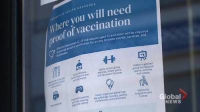 Callum Smith - New Brunswick mask mandate returns as proof of vaccination takes effect - globalnews.ca