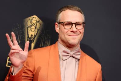 Seth Rogen - Emmy Awards - Emmys Producers Respond To Seth Rogen’s ‘Frustrating’ Jokes About COVID Safety At The Awards Show - etcanada.com