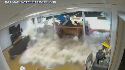 SHOCKING VIDEO: Ida floodwaters collapse wall of NJ home, trap mother and son - fox29.com - state New Jersey