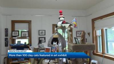 Penticton Arts Council showcases 100 clay cats - globalnews.ca