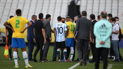Lionel Messi - Brazil game with Argentina halted by health officials - rte.ie - Usa - Argentina - Brazil
