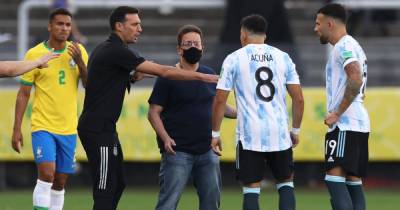 Cristian Romero - Brazil vs Argentina latest as governing bodies blast police and health officials after pitch stormed - dailyrecord.co.uk - Britain - Argentina - Brazil