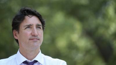 Justin Trudeau - Global News - Abigail Bimman - Stones thrown at Canadian PM on campaign trail - rte.ie - county Ontario - city London, county Ontario