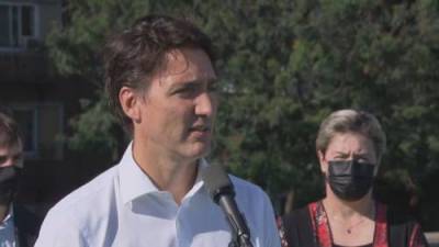 Justin Trudeau - Abigail Bimman - ‘We will not stop talking about how we move forward’: Trudeau condemns rock-throwing demonstrators - globalnews.ca - county Ontario - city London, county Ontario