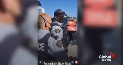 Adolf Hitler - Video shows vaccine protesters calling B.C. RCMP officers ‘Nazis’ and ‘brownshirts’ - globalnews.ca - Germany - county Dawson