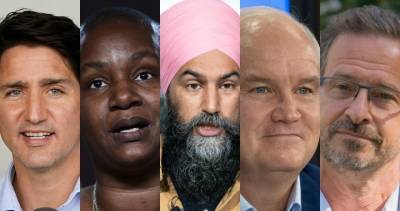 Justin Trudeau - Erin Otoole - Yves François Blanchet - Annamie Paul - Missed the federal election French language debate? Here are the highlights - globalnews.ca - France