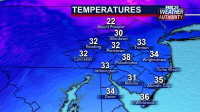 Weather Authority: Balmy Wednesday leads to overnight rain-snow mix - fox29.com - state Pennsylvania - state New Jersey - state Delaware
