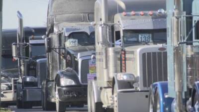 Paul Johnson - Truckers hold rally citing unsafe highway conditions in B.C. - globalnews.ca - Britain - city Columbia, Britain