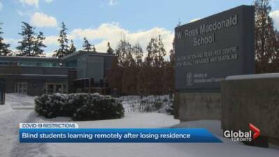 Blind students learning remotely after losing school residence - globalnews.ca - county Ontario