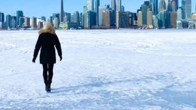 Toronto woman 'walks' on frozen water across Lake Ontario - fox29.com - county Lake - state Wisconsin - city Ontario, county Lake