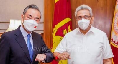 Gotabaya Rajapaksa - Wang Yi - Chinese Foreign Minister meets President; Both parties discuss debt restructuring possibility - newsfirst.lk - China - Sri Lanka
