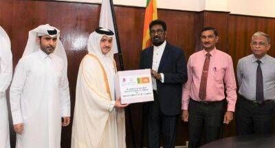 Keheliya Rambukwella - Qatar Fund for Development sends 4.7 tons of urgent medical aid - newsfirst.lk - Sri Lanka - Qatar