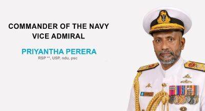 Ranil Wickremesinghe - Priyantha Perera - Vice Admiral Priyantha Perera – Sri Lanka’s New Navy Chief - newsfirst.lk - Taiwan - Usa - India - Sri Lanka - Pakistan - Australia - county Branch