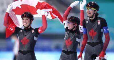 Winter Games - Olympics - Isabelle Weidemann - Canada wins 1st ever Olympic gold in women’s team pursuit speed skating in Beijing - globalnews.ca - city Beijing - Japan - Canada - Netherlands - Russia - county Isabella