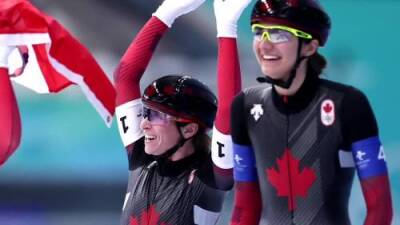 Isabelle Weidemann - Beijing Olympics: Canada takes home 1st ever gold in team pursuit speed skating, 11th bronze in snowboard - globalnews.ca - city Beijing - Canada