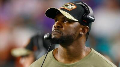 Michael Reaves - Brian Flores - Fired Miami Dolphins coach Brian Flores sues NFL, accuses league of racist hiring practices - fox29.com - New York - city New York - state Florida - county Garden - county Miami - city Manhattan - city Baltimore