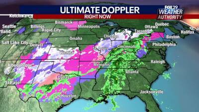 Major winter storm only expected to bring rain, wintry mix to Delaware Valley - fox29.com - state Pennsylvania - state Delaware - state Texas