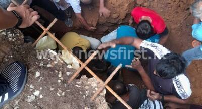 Three dead in Wattegama earth mound collapse - newsfirst.lk - Sri Lanka