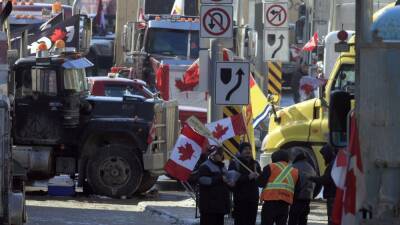 Justin Trudeau - Jim Watson - Canada truckers block busiest bridge with US - rte.ie - Usa - Canada - city Ottawa - county Canadian - city Detroit - county Windsor - city Canadian