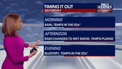 Kathy Orr - Weather Authority: Conditions calm before nasty weekend storm bringing rain, snow - fox29.com - state Delaware