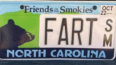 Driver ordered to remove ‘FART’ license plate from truck - fox29.com - Usa - state North Carolina - city Asheville, state North Carolina