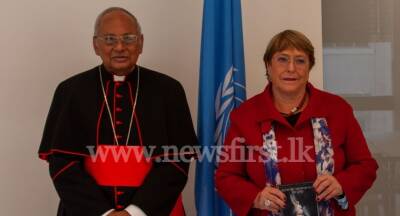 Michelle Bachelet - Malcolm Cardinal Ranjith - Cardinal meets UN Human Rights Chief in Geneva - newsfirst.lk - county Geneva