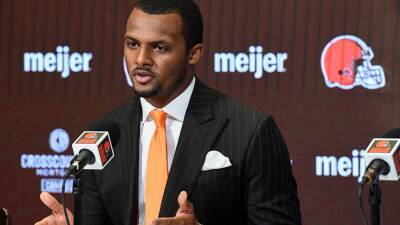 Deshaun Watson - Kevin Stefanski - Nick Cammett - In Cleveland, Deshaun Watson addresses sexual assault allegations for 1st time - fox29.com - state Ohio - county Cleveland - city Houston - county Brown - city Berea, state Ohio