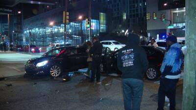Police chase involving stolen car ends in multi-vehicle crash in North Philadelphia, officials say - fox29.com