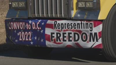 Trucker convoy plans to rally in DC region over weekend - fox29.com - Usa - state California - Washington - state Virginia - state Maryland - city Hagerstown, state Maryland