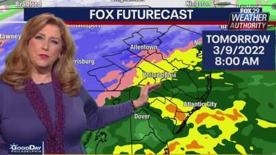 Sue Serio - Weather Authority: Wind will keep things cool ahead of wet snow, heavy rain - fox29.com