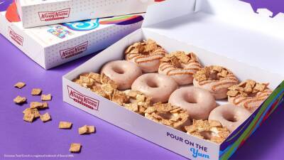 Krispy Kreme - Dave Skena - Krispy Kreme, Cinnamon Toast Crunch launch new cereal milk-inspired doughnuts - fox29.com - Usa - state North Carolina - Charlotte, state North Carolina