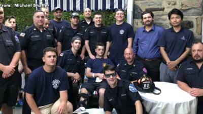 Tom Royds - Lower Merion firefighter returns to lacrosse field after I-76 crash - fox29.com - county Cherokee