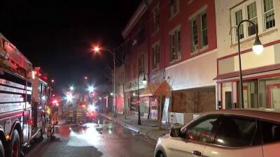 4 people rescued from apartment near commercial building fire in Millville, authorities say - fox29.com - city Millville