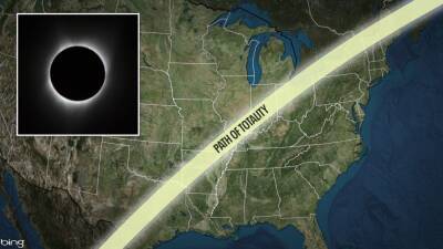 George Frey - Total solar eclipse 2024: next eclipse to stretch from Mexico to Maine - fox29.com - Usa - county Pacific - state Texas - Mexico - state Maine - state Wyoming - Antarctica - Jackson, state Wyoming