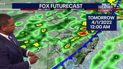 Weather Authority: Cooler temperatures follow in wake of mighty storms that plowed across Delaware Valley - fox29.com - state New Jersey - state Delaware - county Bucks