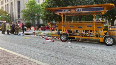 Multiple people injured after pedal pub rolls over in Midtown, Atlanta Fire officials say - fox29.com - city Atlanta - city Midtown