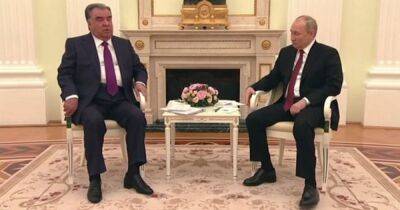 Vladimir Putin - Sergei Shoigu - Putin’s manic body movements at meeting as health rumours grow - dailyrecord.co.uk - Britain - state Texas - Russia - Tajikistan