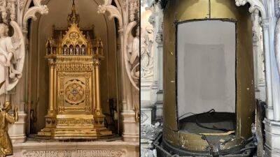 Jesus Christ - Thieves steal $2M gold tabernacle from Brooklyn church: NYPD - fox29.com - New York - Spain - county Park - city Brooklyn - city Saint Augustine