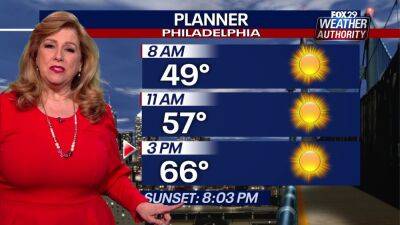 Weather Authority: Rain is finally on the way out for sunny, breezy spring Monday - fox29.com