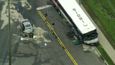 Officials: At least 12 injured after NJ Transit bus, car collide in Atlantic County - fox29.com - state Ohio - county Atlantic - city Atlantic City