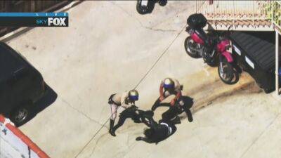 Silver Lake - Police chase: Motorcyclist who led authorities on 2-county pursuit taken into custody - fox29.com - Los Angeles - state California - county Orange - city Los Angeles - county Los Angeles - county Carson