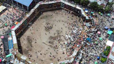Colombian bullfight ends when stand collapses, killing at least 4 - fox29.com - South Africa - Colombia - city Bogota, Colombia
