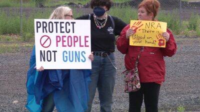 NRA fundraiser in Montgomery County draws protesters - fox29.com - county Montgomery - state Texas