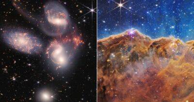 Joe Biden - James Webb - Cosmic cliffs, dancing galaxies: James Webb Telescope’s 1st photos dazzle - globalnews.ca