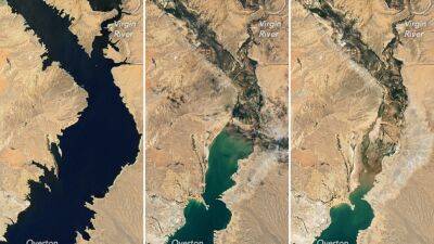 NASA imagery shows Lake Mead water levels lowest in more than 80 years - fox29.com - county Lake
