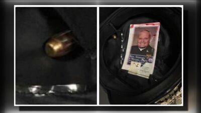 Spring Garden - John Macnesby - Philadelphia July 4th shooting: Police chaplain funeral card found with bullet lodged in officer's hat - fox29.com - city Philadelphia