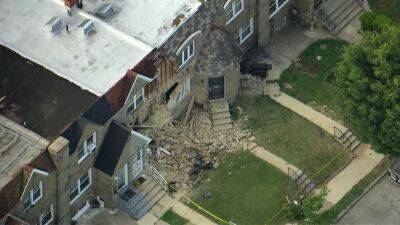 Front of two homes in West Oak Lane collapse; no injuries reported - fox29.com - city Philadelphia