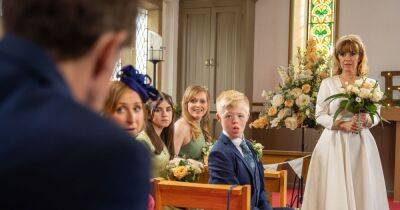 Rhona Goskirk - Emmerdale's Marlon and Rhona wedding day chaos as tragic health battle strikes - dailystar.co.uk